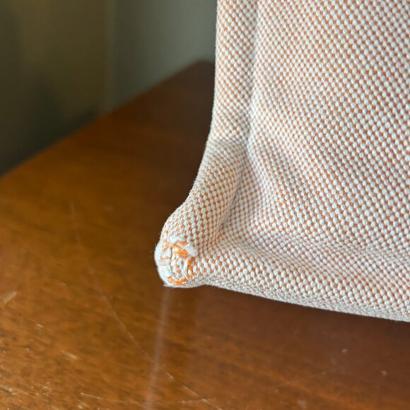 Hermès Toile Canvas Herline Tote MM in Peach - Picture 8 of 12